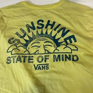 Vans  original t shirts Large Yellow CA Sunshine State Of Mind